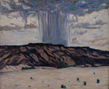 Cloudburst at Black Mesa, New Mexico, 1925. Creator: Allen Tucker