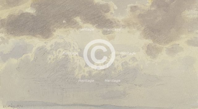 Clouds, 1878. Creator: Carl Theodor Reiffenstein.