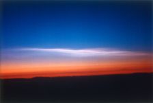 Clouds 39,000 feet north of Stavanger, Norway, seen from DC-8 plane. Creator: NASA