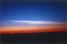 Clouds 39,000 feet north of Stavanger, Norway, seen from DC-8 plane. Creator: NASA