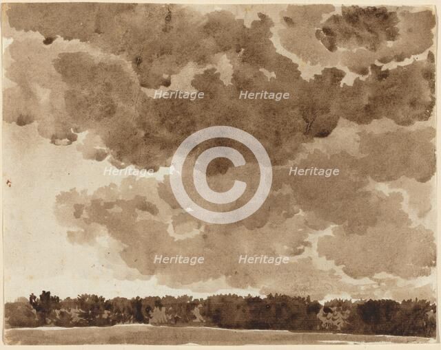 Clouds over a Forest. Creator: Franz Kobell.