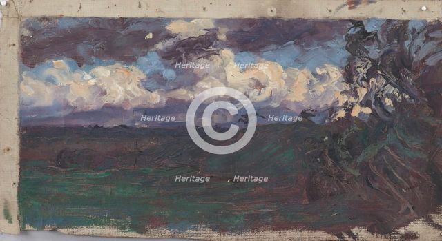 Clouds over the plain, c1910s. Creator: Verner Thome.
