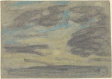 Clouds over the Sea, 1860/1865. Creator: Eugene Louis Boudin
