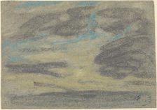 Clouds over the Sea, 1860/1865. Creator: Eugene Louis Boudin