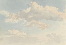 Clouds against blue sky, 1786-1857. Creator: Abraham Teerlink