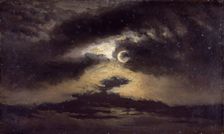Clouds in Moonlight, 1843. Creator: Knud Baade