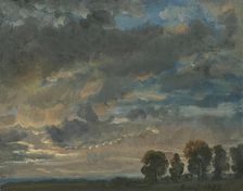 Clouds in the Evening, 1823. Creator: Johan Christian Dahl