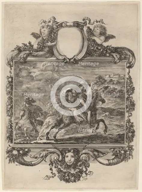 Clovis and Clotilda, c. 1657. Creator: Stefano della Bella.