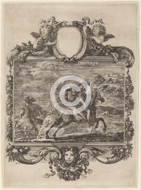 Clovis and Clotilda, c. 1657. Creator: Stefano della Bella.