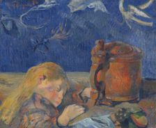 Clovis asleep, 1884. Creator: Gauguin, Paul Eugéne Henri (1848-1903)