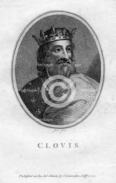 Clovis, King of the Franks, (1791).Artist: Jones