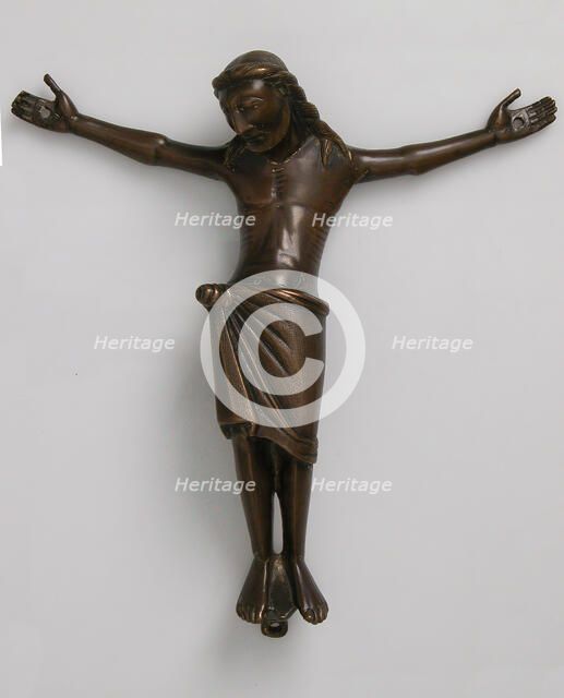 Crucified Christ, Mosan or Rhenish, third quarter 12th century. Creator: Unknown.