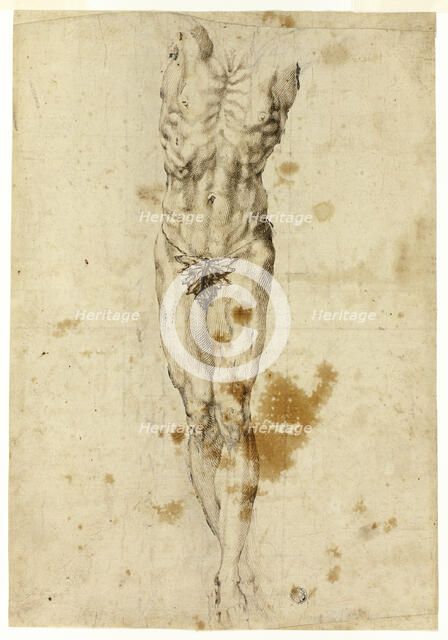 Crucified Christ or Marsyas, 1585/95. Creator: Unknown.
