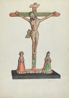 Crucifix, 1939. Creator: Carl O'Bergh