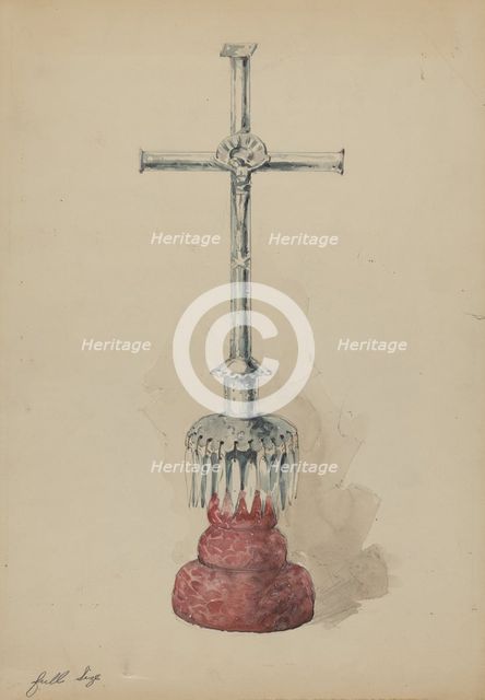 Crucifix, c. 1936. Creator: Geoffrey Holt.
