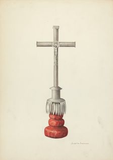 Crucifix, c. 1936. Creator: Juanita Donahoo