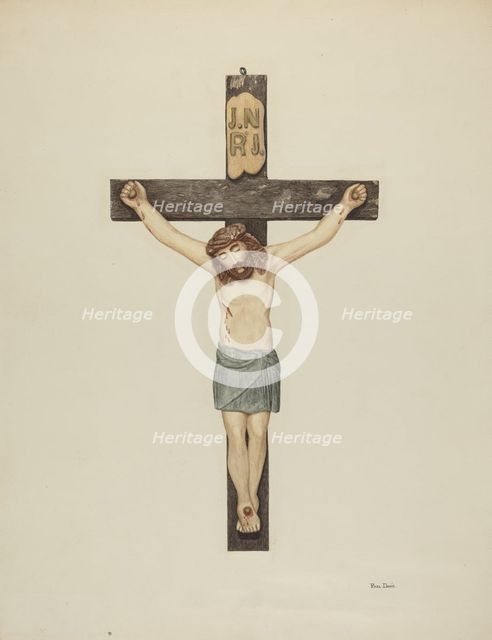 Crucifix, c. 1939. Creator: Pearl Davis.