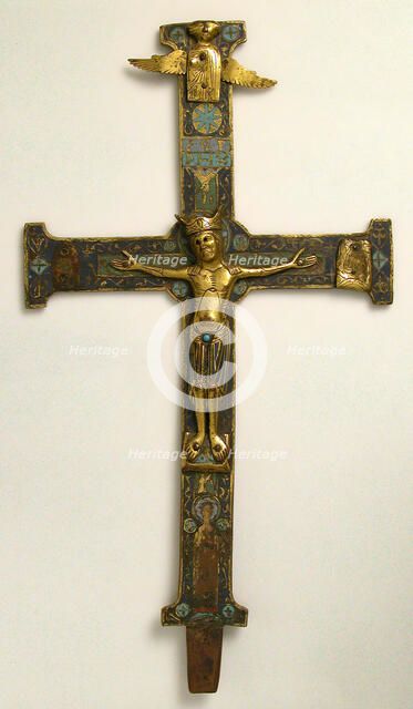 Crucifix, French, 13th century. Creator: Unknown.