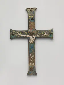 Crucifix, French, ca. 1180-90. Creator: Unknown