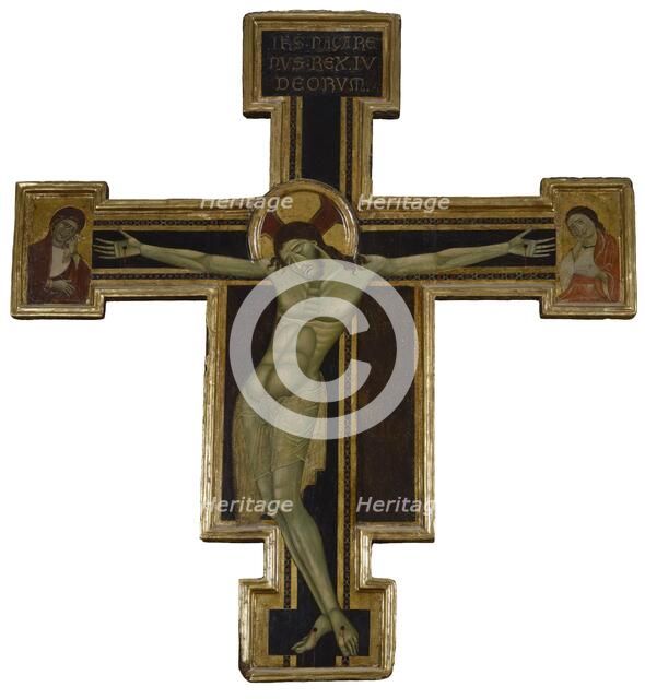 Crucifix with Mourning Virgin and St. John the Evangelist, c1270-1290. Creator: Unknown.