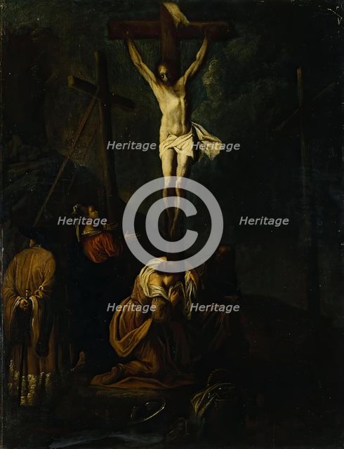 Crucifixion, 1650. Creator: Leonard Bramer.