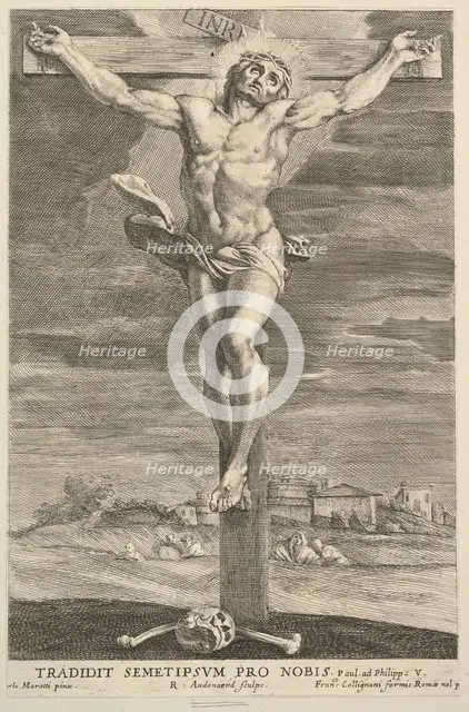 Crucifixion, 1670-90. Creator: Robert van Audenaerde.