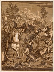 Crucifixion, 1741. Creator: John Baptist Jackson (British, 1701-c. 1780)