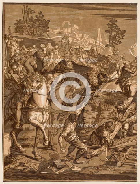 Crucifixion, 1741. Creator: John Baptist Jackson (British, 1701-c. 1780).