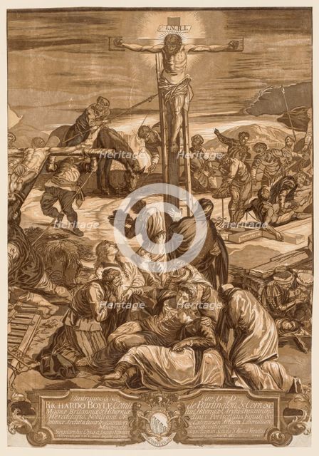 Crucifixion, 1741. Creator: John Baptist Jackson (British, 1701-c. 1780).