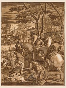 Crucifixion, 1741. Creator: John Baptist Jackson (British, 1701-c. 1780)