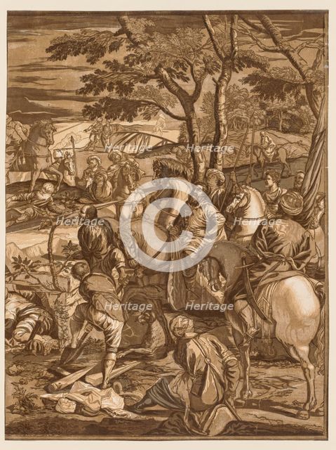 Crucifixion, 1741. Creator: John Baptist Jackson (British, 1701-c. 1780).