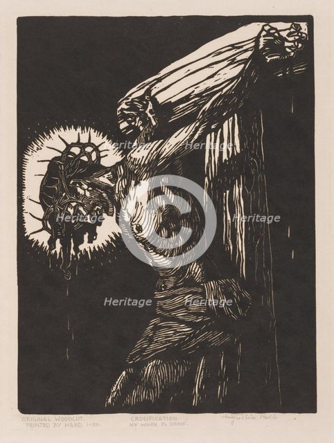 Crucifixion. Creator: Augustin Kolb (German, 1859-1942).