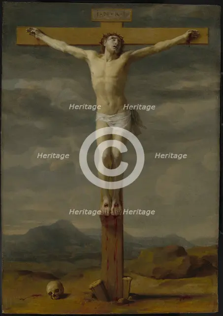 Crucifixion, about 1650-1655. Creator: Eustache Le Sueur.