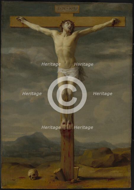 Crucifixion, about 1650-1655. Creator: Eustache Le Sueur.