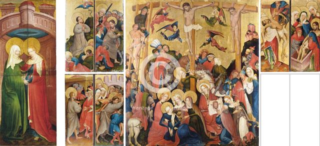Crucifixion Altarpiece, so-called St Peter’s Church Altarpiece, c1420. Creator: Master of the Middle Rhine.