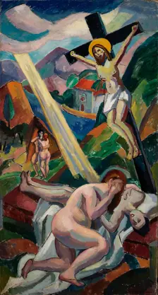 (Crucifixion), before 1932. Creator: Carl Newman