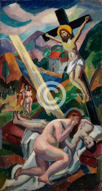 (Crucifixion), before 1932. Creator: Carl Newman.