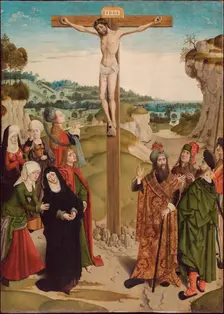 Crucifixion, c1485. Creator: Master of the Tiburtine Sibyl