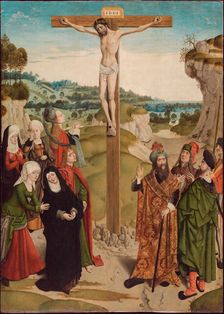 Crucifixion, c1485. Creator: Master of the Tiburtine Sibyl