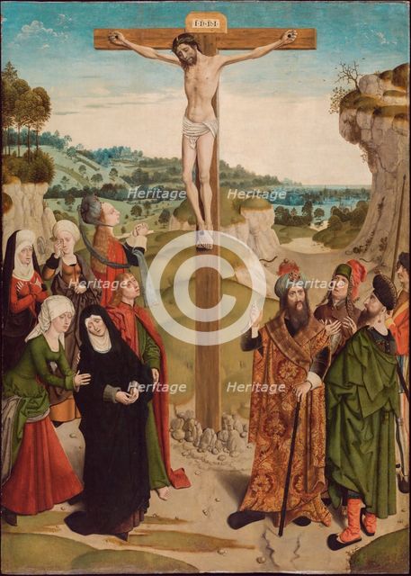 Crucifixion, c1485. Creator: Master of the Tiburtine Sibyl.