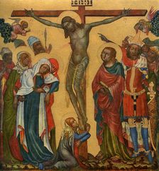 Crucifixion c1350 (1955).Artist: Master of the Vyssi Brod Altar
