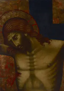 Crucifixion-Fragment of a Croce Dipinta, between 1315-1320. Creator: Paolo Veneziano