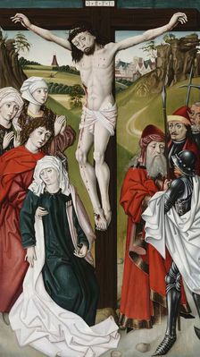 Crucifixion of Christ, 1475. Creator: Master of the Schottenaltar