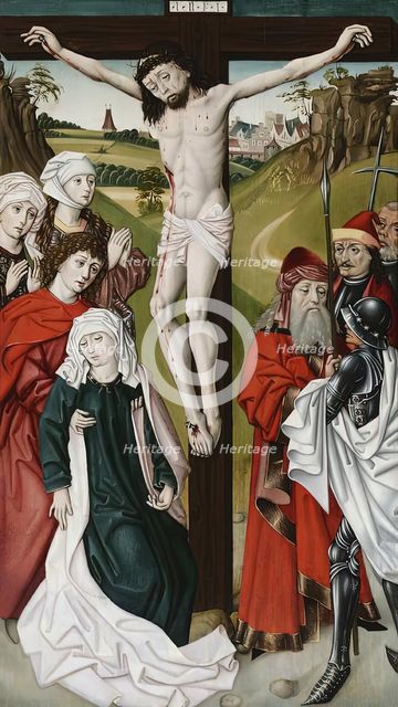 Crucifixion of Christ, 1475. Creator: Master of the Schottenaltar.