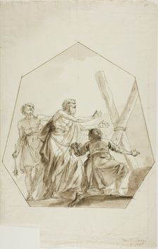 Crucifixion of Saint Andrew, n.d. Creator: Domenico Pozzi