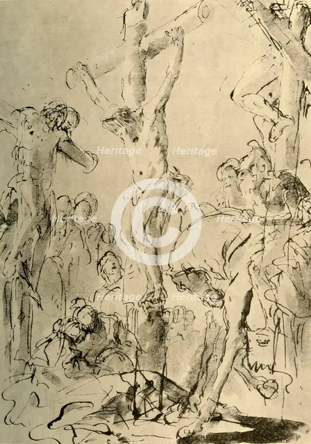 'Crucifixion', mid 18th century, (1928). Artist: Giovanni Battista Tiepolo.