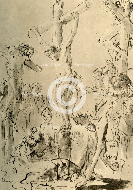 'Crucifixion', mid 18th century, (1928). Artist: Giovanni Battista Tiepolo.