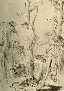 Crucifixion mid 18th century, (1928). Artist: Giovanni Battista Tiepolo