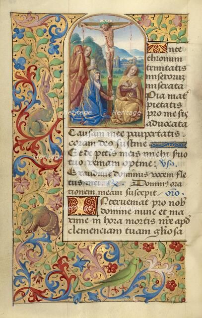 Crucifixion; Poncher Hours, about 1500. Creator: Master of the Chronique Scandaleuse.