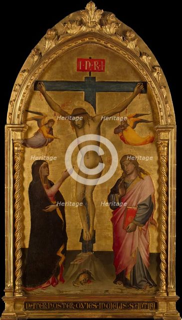 Crucifixion with the Virgin and St John, 1392. Creator: Niccolo di Pietro Gerini.